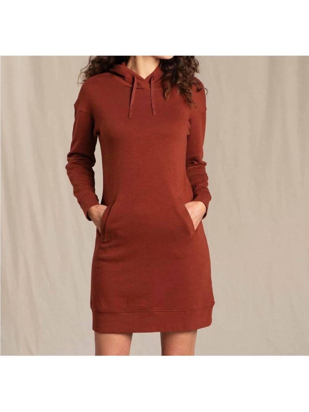 TOAD&CO follow through hooded dress in manzanita size small